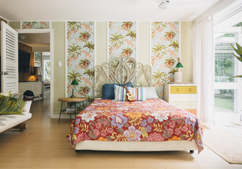 Beautifully decorated stylish bedroom