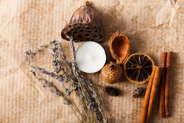 Composition with dry lotus