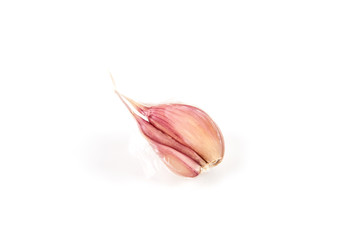 Dry garlic isolated