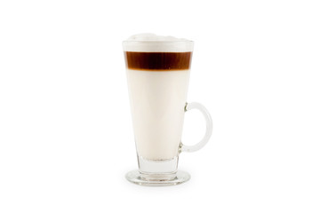 Coffee late in glass