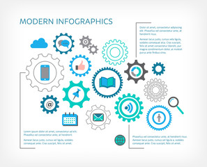 Modern vector infographic design