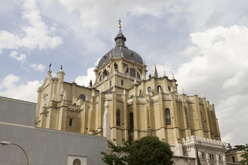 Ancient church, Almudena Cathedral, located in the area of the Habsburgs, classical architecture