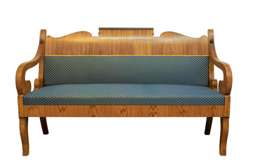 Biedermeier sofa isolated