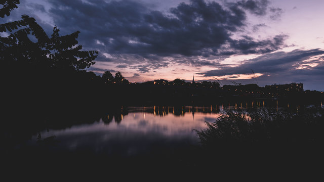 Sunset over New Brunswick