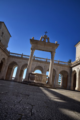 Fototapeta premium Montecassino Abbey, religious and historic destination in Cassino. Italy