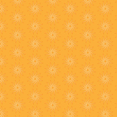 spiral pattern of circles in orange tones
