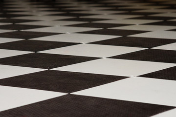 Obraz premium Black and white tiles background