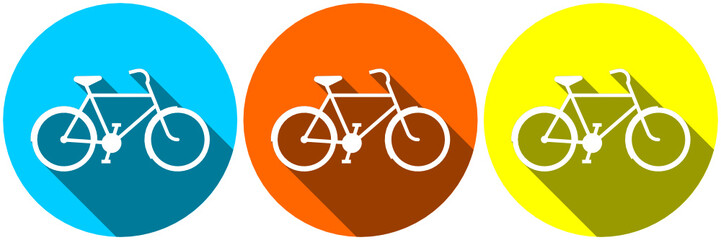 icone cycle vélo de ville - obrazy, fototapety, plakaty