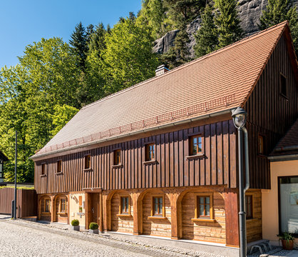 Umgebindehaus in der Oberlausitz