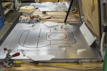 Acoustic guitar factory equipment