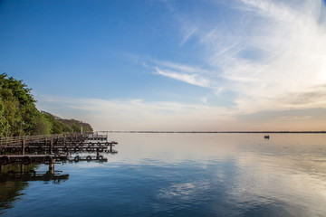 Parana river, Brazil. Border of Sao Paulo and Mato Grosso do sul states