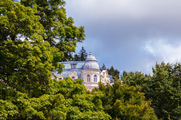 Romantic architecture of Bohemia. Marianske Lazne (Marienbad), Czech Republic