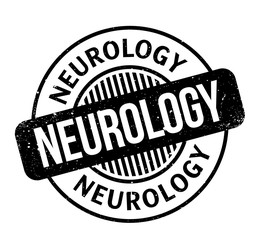 Neurology rubber stamp. Grunge design with dust scratches. Effects can be easily removed for a clean, crisp look. Color is easily changed.