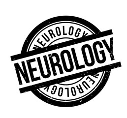 Neurology rubber stamp. Grunge design with dust scratches. Effects can be easily removed for a clean, crisp look. Color is easily changed.