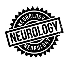 Neurology rubber stamp. Grunge design with dust scratches. Effects can be easily removed for a clean, crisp look. Color is easily changed.