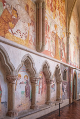 Fototapeta na wymiar Medieval chapel in the castle of Zvikov, Czech Republic 