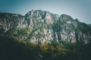 Fototapeta na wymiar Mountains in the Thethi Valley