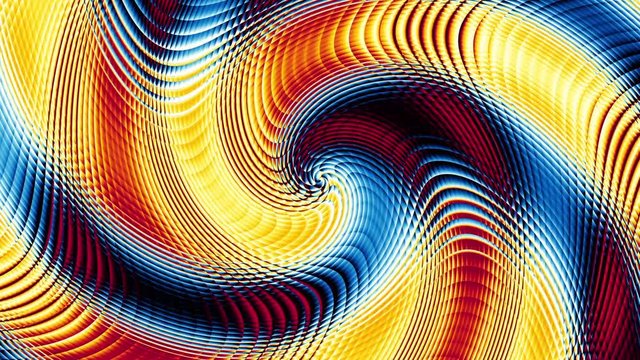 Abstract background with animation waving of colorful stripes