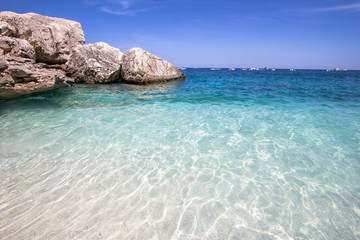 Cala Mariolu beach on the Sardinia island, Italy