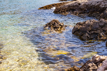 Seashore on summertime