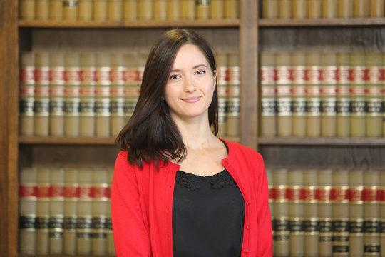 Attractive young female, college law professor