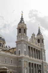 Fototapeta na wymiar Santa Maria la Real de La Almudena Cathedral, Madrid, Spain.