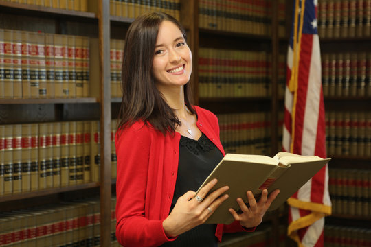 Portrait of a professional woman, Woman Lawyer in Law Office