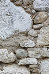 background texture wall of a rustic european house