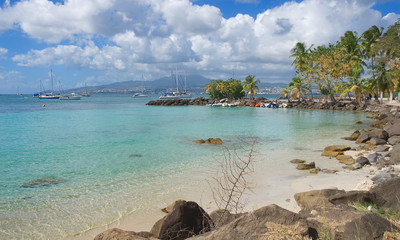 Les Trois Ilets - Anse Mitan - Fort-de-France - Martinique - Tropical island of Caribbean sea