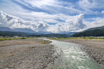 姫川の風景