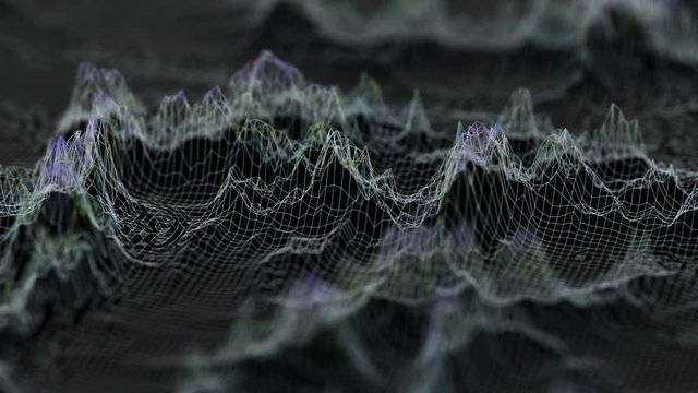 cinematic background. 3d sound waves. seamless loop.