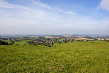 Fototapeta na wymiar english village landscape