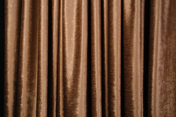 Silk curtain texture background. Abstract textile pattern