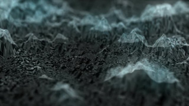 cinematic background. a living triangular space. seamless loop.