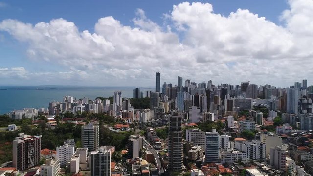 Aerial View of Salvador Skyline, Bahia, Brazil