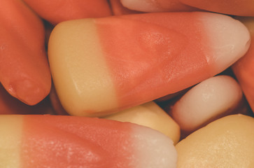 Closeup Detail of Candy Corn