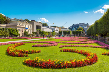 Salzburg from Mirabell garden