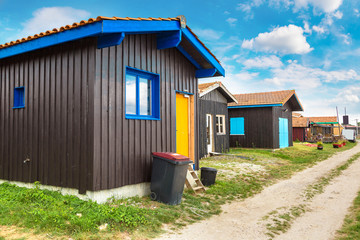 Oyster village in Arcachon Bay