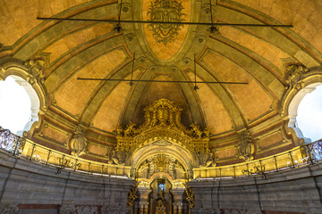 Obraz premium Interior of Clerigos church, Portugal