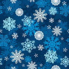Snowflakes Winter Wallpaper Seamless Pattern