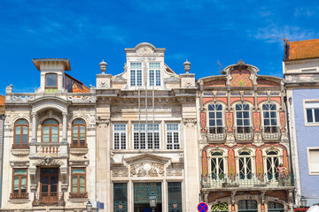 Historic buildings in Aveiro, Portugal