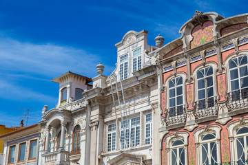 Fototapeta na wymiar Historic buildings in Aveiro, Portugal