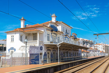 Railway station in Aveiro, Portugal