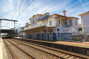 Railway station in Aveiro, Portugal