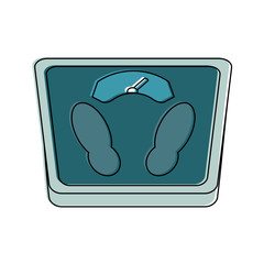 weight scale icon image vector illustration design 