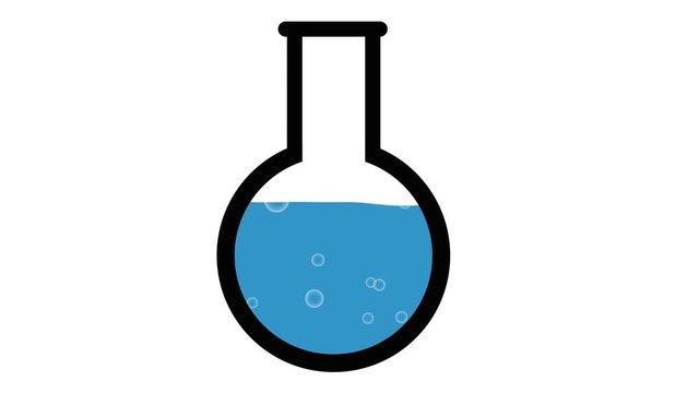 magic science potion graphic blue bubbles