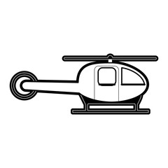 helicopter transport icon image vector illustration design  black and white
