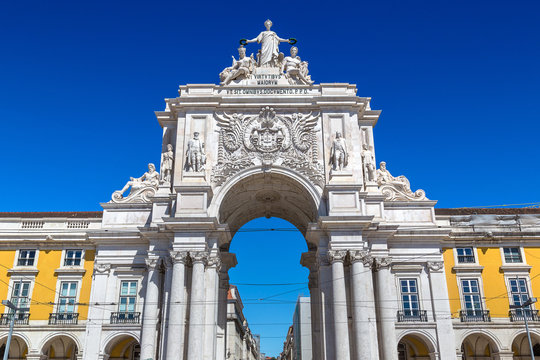 Triumphal Arch In Lisbon