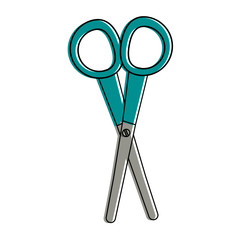 scissors cut icon image vector illustration design 