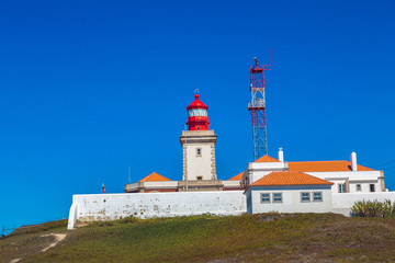 Fototapeta na wymiar Lighthouse in Cabo da Roca, Portugal